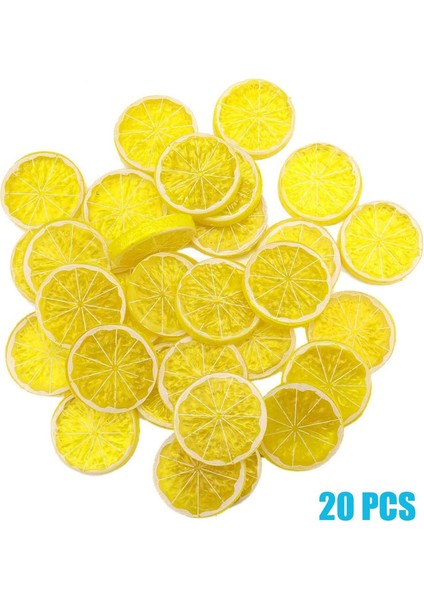 30 Adet Yapay Limon Sarısı Yapay Limon Dilimleri Yapay Meyve Seti (Yurt Dışından) fiyatları