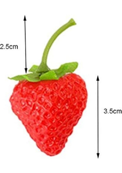 10 Adet Simülasyon Çilek Yapay Küçük Çilek Yapay Meyve Modeli Ev Mutfak Modeli Otel Dekorasyon Için Kırmızı (Yurt Dışından) modelleri