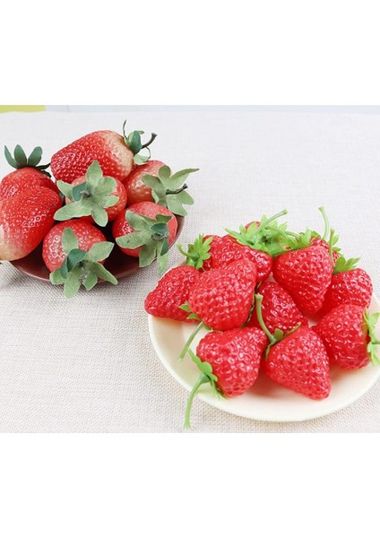 20 Adet Simülasyon Çilek Yapay Küçük Çilek Yapay Meyve Modeli Ev Mutfak Modeli Otel Dekorasyon Için Kırmızı (Yurt Dışından) fırsatları
