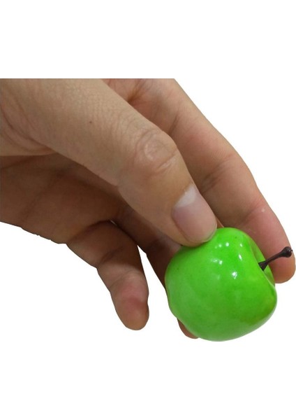 20 Adet Yapay Simülasyon 1.3 "mini Yeşil Elma Yapay Meyve Fotoğraf Sahne Modeli Yeşil (Yurt Dışından) modelleri