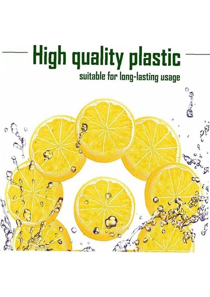 30 Adet Mini Simülasyon Meyve Limon Dilimleri Yapay Plastik Meyve Modeli Dekoratif Düğün Süsleme Festivali Dekorasyon Sarı (Yurt Dışından) fiyatları