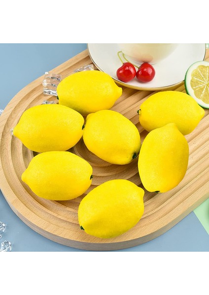 12 Yapay Plastik Limon 3,7 × 2,6 Inç (Yurt Dışından) modelleri