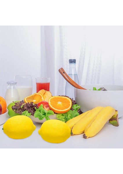 12 Yapay Plastik Limon 3,7 × 2,6 Inç (Yurt Dışından) indirimleri