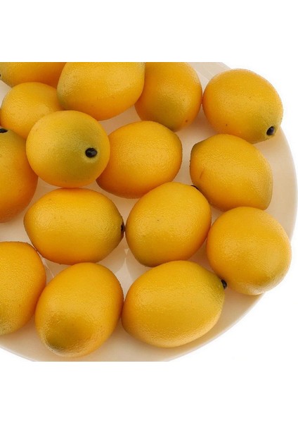 24 Adet Yapay Meyve Sarı Limon Dekorasyonu Sarı 2,2 Inç (Yurt Dışından) fiyatları