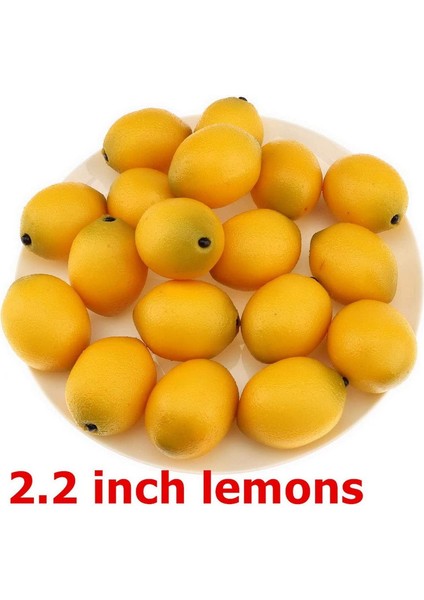 24 Adet Yapay Meyve Sarı Limon Dekorasyonu Sarı 2,2 Inç (Yurt Dışından) modelleri