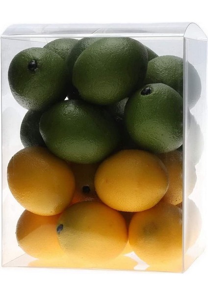 24 Yapay Meyve Limon Dekorasyonu Sarı ve Yeşil 2,2 Inç (Yurt Dışından) fırsatları