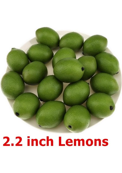 24 Parça Yapay Limon Dekorasyonu Yeşil 2,2 Inç (Yurt Dışından) modelleri