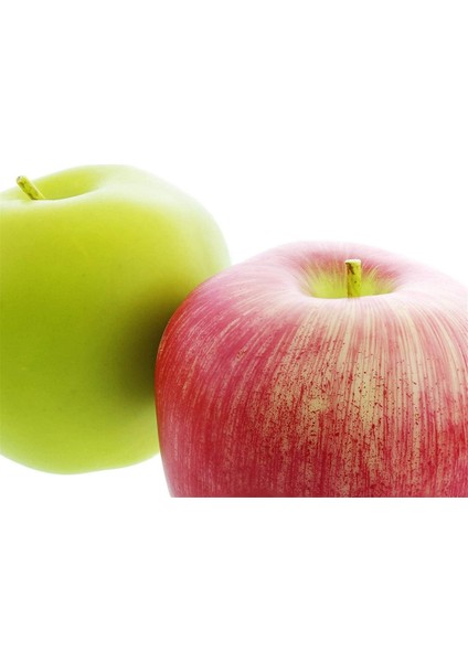 6 Adet Yapay Meyve Modeli Elma Ev Mutfak Parti Dekorasyon Kırmızı ve Yeşil (Yurt Dışından) modelleri