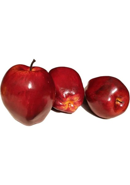 5 Adet Yapay Elma Yapay Meyve Modeli Kırmızı Elma Ev Mutfak Parti Dekorasyon (Yurt Dışından) modelleri
