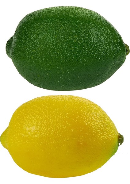 12'li Paket Yapay Limon ve Misket Limonu Masa Dekoru Fotoğraf Sahneleri Sarı+Yeşil (Yurt Dışından) fırsatları