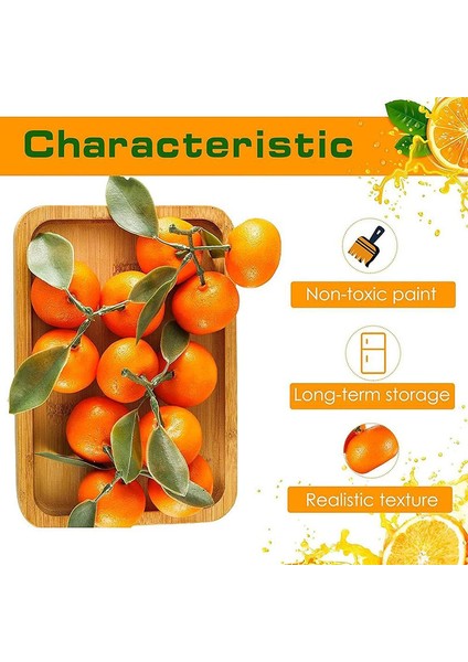 5 Yapay Portakal Meyve Tepsisi Sadece Turuncu (Yurt Dışından) indirimleri