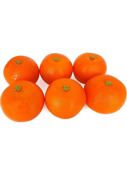 6 Adet Yapay Portakal Mandalina Yapay Meyve Ev Dekorasyonu Mutfak Masa Ekranı Sadece Turuncu (Yurt Dışından) modelleri