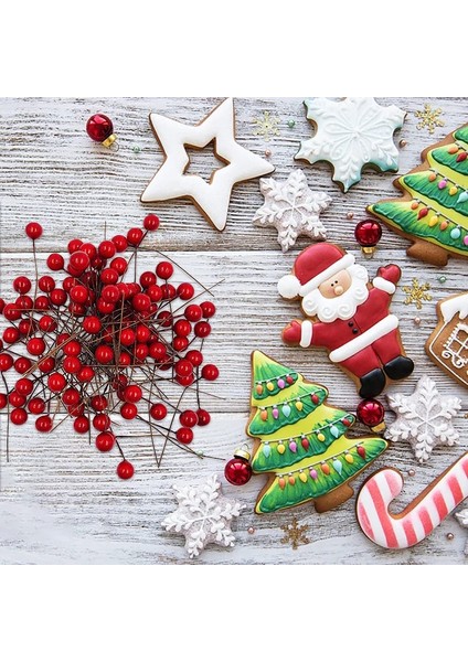 100 Adet Yapay Kırmızı Holly Meyveleri ile 100 Adet Yeşil Yapraklar Garlands Noel Süsler Diy Ev Dekoru (Yurt Dışından) indirimleri