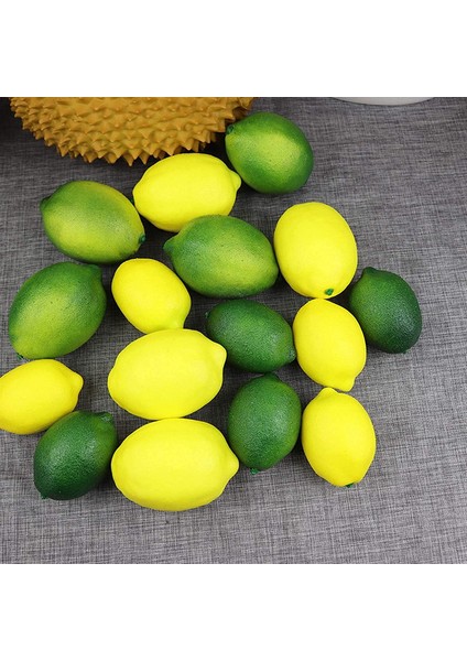 20 Adet Yapay Limonlar Yapay Meyve Limonları Yapay Simülasyon Limon Yeşil + Sarı (Yurt Dışından) fırsatları
