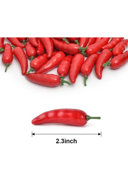 50 Adet Yapay Kırmızı Biber Simülasyon Sıcak Biber Yapay Sebze Modeli Gıda Ev Mutfak Partisi Için Pub Dekorasyon Süs (Yurt Dışından) fiyatları