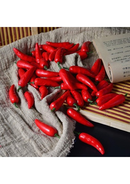 50 Adet Yapay Kırmızı Biber Simülasyon Sıcak Biber Yapay Sebze Modeli Gıda Ev Mutfak Partisi Için Pub Dekorasyon Süs (Yurt Dışından) fırsatları