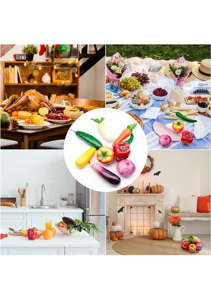 9 Adet Yapay Köpük Sebze Simülasyon Sebze Dekorasyonu Ev Partisi/festival Ekranı Için (Yurt Dışından) fiyatları