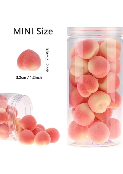 27 Mini Yapay Plastik Şeftali Süslemeleri (Yurt Dışından) fiyatları