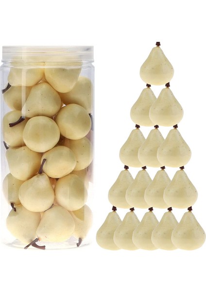 27 Mini Yapay Plastik Armut Süsleri Sadece Armutlar (Yurt Dışından)