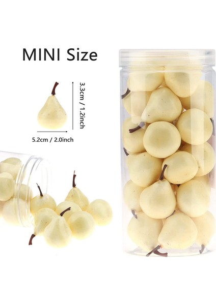 27 Mini Yapay Plastik Armut Süsleri Sadece Armutlar (Yurt Dışından) fiyatları