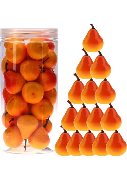 27 Mini Yapay Plastik Sarı Inci Dekorasyonu Sadece Inciler (Yurt Dışından)