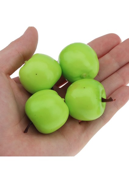 27 Mini Yapay Plastik Yeşil Elma Süslemesi Yalnızca Elma (Yurt Dışından) fırsatları