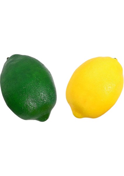 8 Paket Yapay Limon Limes Meyve Ev Mutfak Parti Dekorasyonu Için Sarı + Yeşil (Yurt Dışından) modelleri