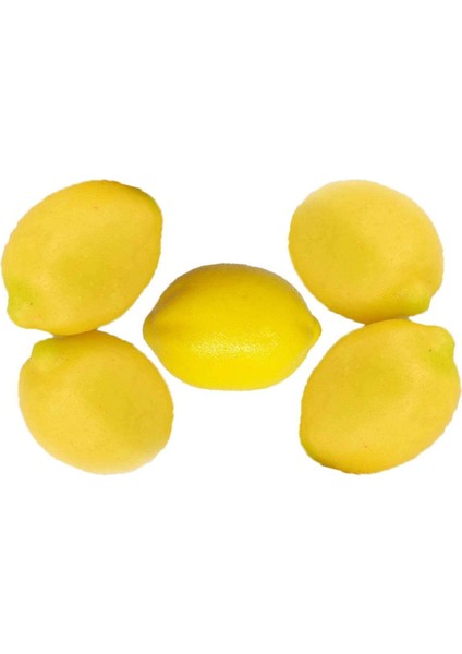 5'li Set Dekoratif Yapay Meyveler Yapay Sarı Limonlar Simüle Edilmiş Meyve ve Sebzeler Sarı 7,5 x 5cm (Yurt Dışından) fırsatları