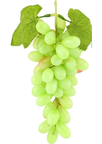 1 Adet 60 Büyük Uzun Yeşil Kuru Üzüm Yapay Meyve Modeli Ev Mutfak Parti Dekorasyon (Yurt Dışından)