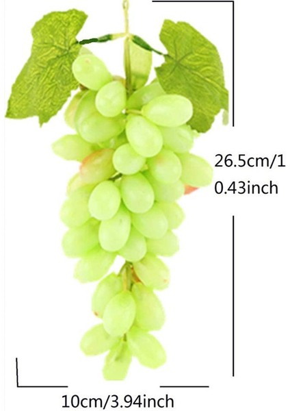 1 Adet 60 Büyük Uzun Yeşil Kuru Üzüm Yapay Meyve Modeli Ev Mutfak Parti Dekorasyon (Yurt Dışından) indirimleri