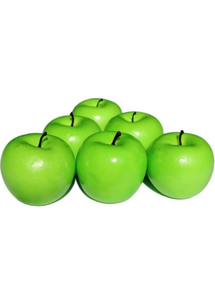 6 Adet Yapay Elma Yapay Frutis Yeşil Elma Normal Boy Elma Yeşil Elma (Yurt Dışından) fırsatları