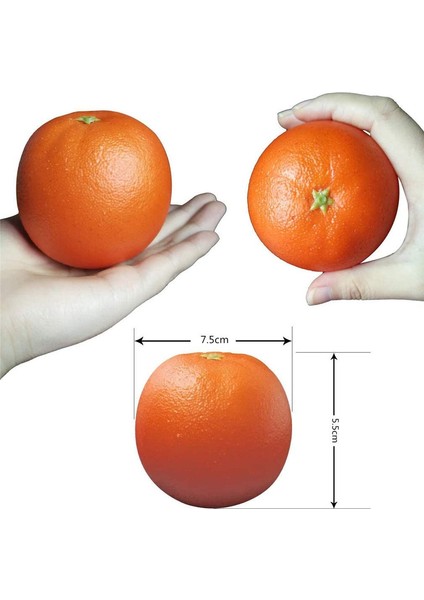 6 Adet Yapay Turuncu Yapay Meyve Modeli Mandalina Ev Mutfak Parti Süs Dekorasyon (Yurt Dışından) indirimleri