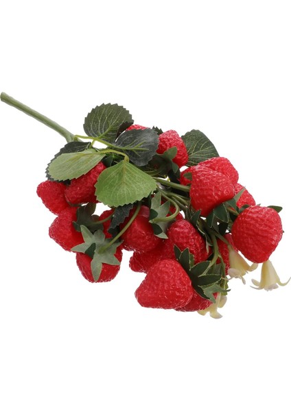 Yaprak Meyve Dekorasyonu ile Asılı Yapay Köpük Çilek Berry (Yurt Dışından)
