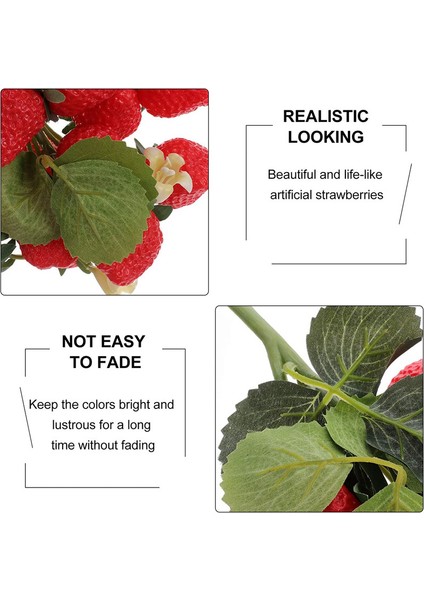 Yaprak Meyve Dekorasyonu ile Asılı Yapay Köpük Çilek Berry (Yurt Dışından) fiyatları