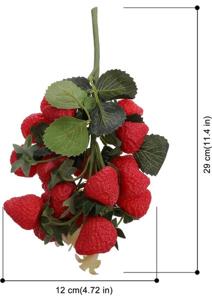 Yaprak Meyve Dekorasyonu ile Asılı Yapay Köpük Çilek Berry (Yurt Dışından) indirimleri
