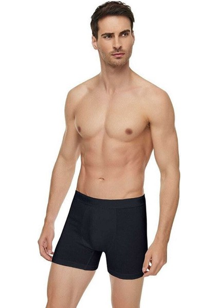 3lü Erkek Modal Boxer Pamuklu Elastan Likralı Paçalı Don