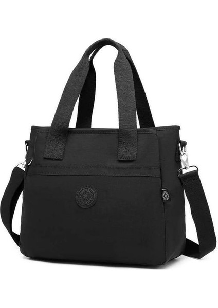 Krinkıl Siyah Kumaş Kadın Omuz Çantası SMB3110 modelleri
