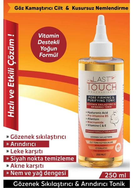 LAST TOUCH Tonik 250 ML (Hyaluronik Asit&Niacinamide&Pro B5)