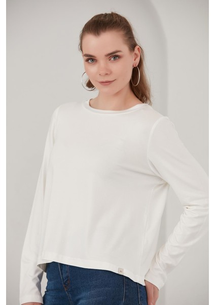 Uzun Kollu Merserize Kumaş T-Shirt (AGSWEAT00)