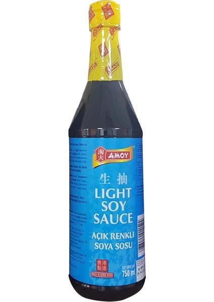 Amoy Light Açık Renkli Soya Sosu 750 ml 3 Adet