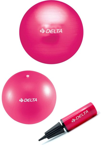 85 cm Pilates Topu 25 cm Mini Denge Topu Ve Pompası Seti