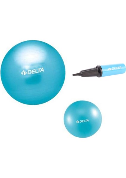 85 cm Pilates Topu 25 cm Mini Denge Topu Ve Pompası Seti