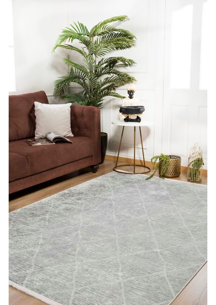 Jinan Gri Modern Dijital Baskı Halı