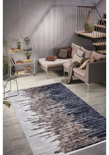 Makao Bej Modern Dijital Baskı Halı