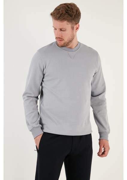 Pamuklu Regular Fit Bisiklet Yaka Sweat Erkek Sweat 5905453 fiyatları