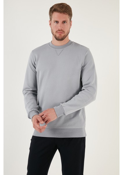Pamuklu Regular Fit Bisiklet Yaka Sweat Erkek Sweat 5905453 modelleri