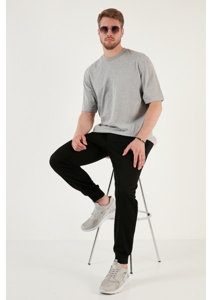 Pamuklu Oversize Bisiklet Yaka Basic T Shirt Erkek T Shirt 5902365