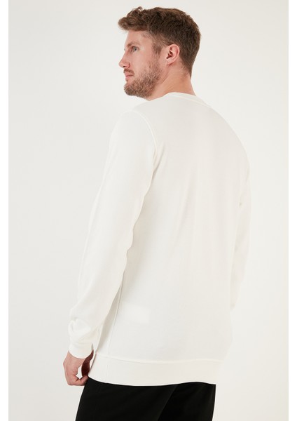 Pamuklu Regular Fit Bisiklet Yaka Sweat Erkek Sweat 5905453 indirimleri