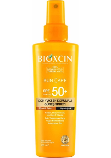 Sun Care Çok Yüksek Korumalı Tüm Ciltler Güneş Spreyi Spf 50+ 200 ml