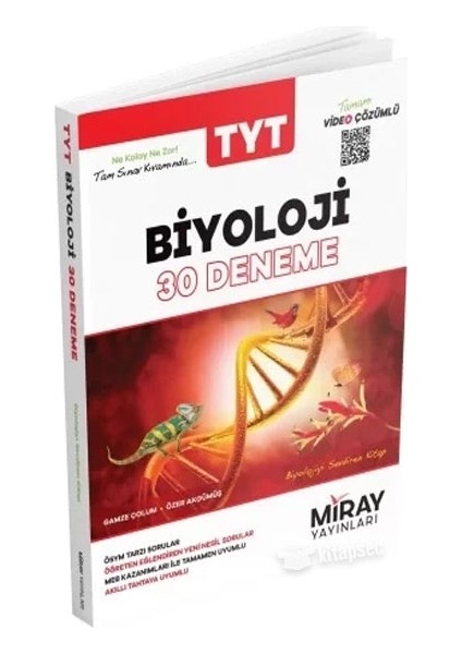 Miray Yayınları Tyt Biyoloji 30 Deneme